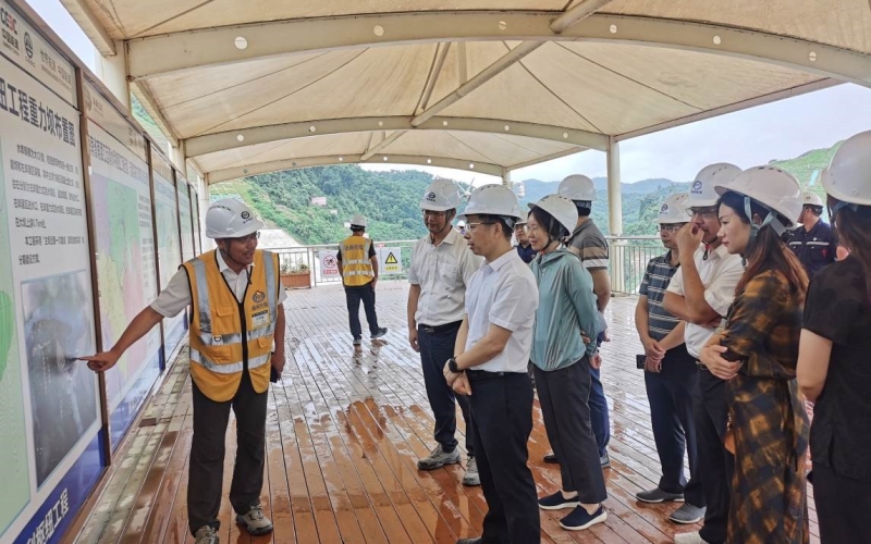 水利部珠江委员会到迈湾水利枢纽工程检查指导事情
