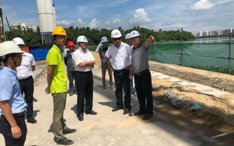 海南控股副总司理吴卫彬赴加积大坝除险加固工程检查指导事情
