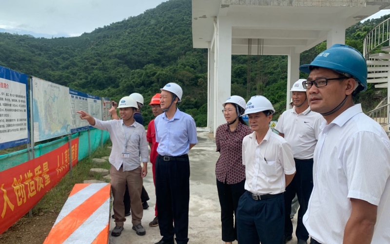 省水务厅党组书记、厅长王强一行赴大广坝二期陀兴水库改扩建、南繁基地水利设施工程项目现场检查指导事情