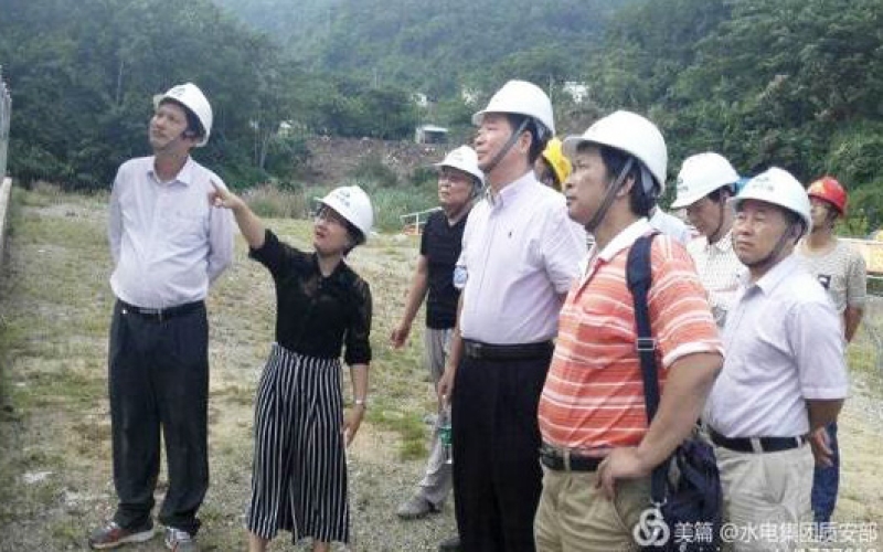 省水务厅清静生产巡查组对红岭灌区工程举行检查