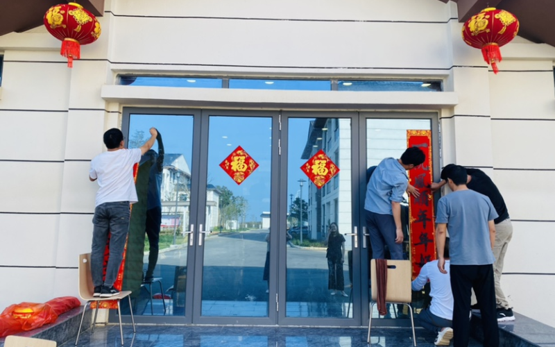 工地饺飘香 节前情谊浓——天角潭水利枢纽工程建管部开展迎新春包饺子活动